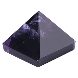 Amethyst Pyramid, Crystal Pyramid Figure, Mini Home Decoration Exquisite Interior Paperweight Function For Children