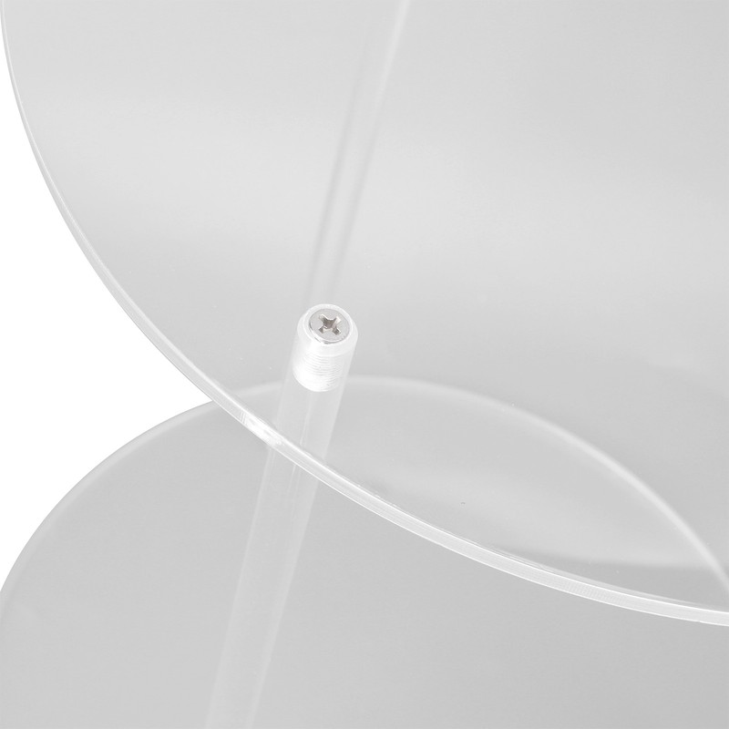 Clear Acrylic Plant Stand Round Top Corner Holder Planter Flower