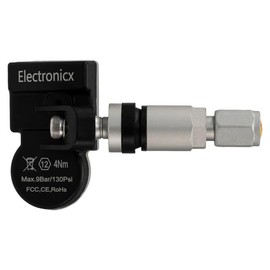 Electronicx 4X RDKS TPMS Reifendrucksensor Reifendruckkontrollsystem Metallventil Silber passend für SRX XTS Cruze Tracker Acadia Mokka X