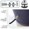 Stainless Steel 304 Tank Bulkhead Fitting With 2 Rubber Ring,Double