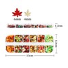 12 Grids Autumn Maple Leaf Nail Art Glitter Sequins Fall