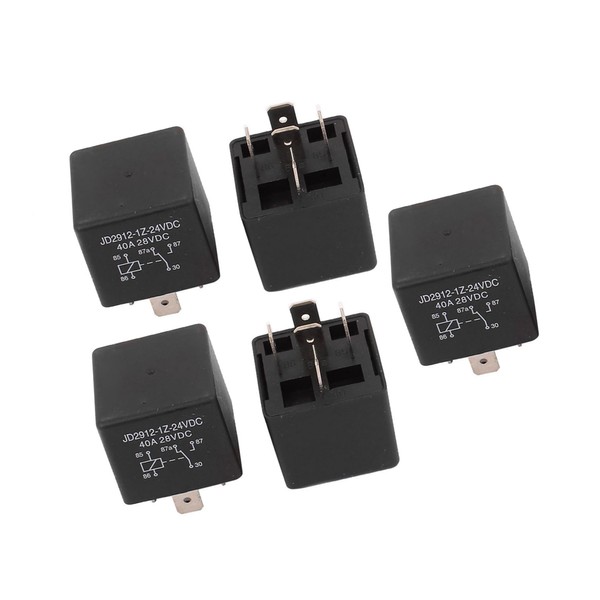 RATCHROLL 5pcs JD2912-1Z-24VDC 5 Pin 40A 28VDC DC 24V Universal