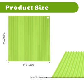 Apausvcm Sushi Rolling Mat, 8.5 x 7.8 Inch Silicone Sushi Roller Reusable Sushi Making Kit Nonstick Sushi Roll Maker for Beginners DIY