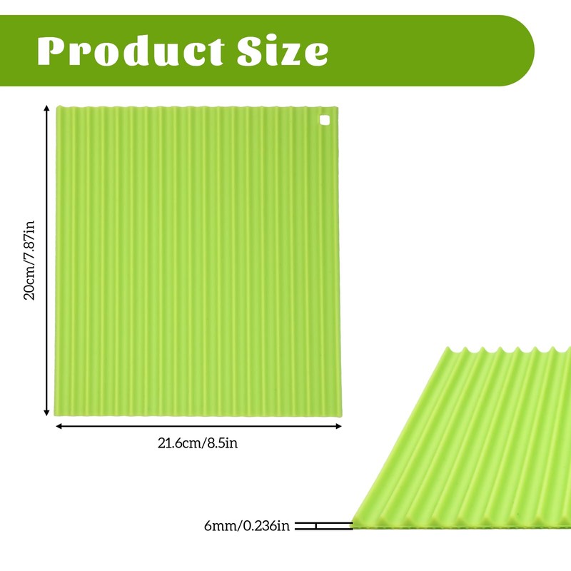 Apausvcm Sushi Rolling Mat, 8.5 x 7.8 Inch Silicone Sushi
