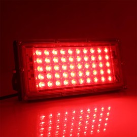MODOAO Outdoor Floodlights, 50 W 4800 lm Red LED Outdoor Light, IP66 Waterproof Outdoor Floodlight, for Yard, Garden, Garage, Lawn, Yard