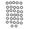 65pcs/box Soft Worm Bait Fishing Lures Kit with Rubber O