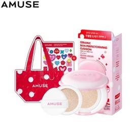 AMUSE Ceramic Skin Perfector Cushion 15g Set 4items [Awards Limited Edition], Shade:1.5 Natural