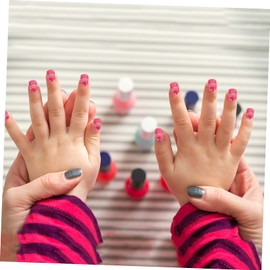 FRCOLOR 432pcs Girl False Nails Cute Xmas Nail Tips for Boys and Girls Easy to Apply Holiday Art Includes Designs for Festive Fun