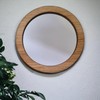 Super Cool Creations Round Wooden Mirrors, Choice of Oak, Walnut