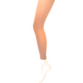 Mysasi Children's Footless Opaque Tights Size. 11-14 years. Natural.