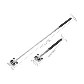 IWOWHERO Stainless Steel Extendable Scratch Stick Panda Design Back Massager Portable Itching Relief Tool for Elderly Boys and Girls Home Use