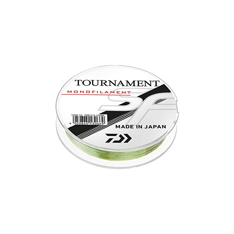 Daiwa Unisex - Adult Tournament SF Line Cord Green Transparent