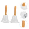 Levemolo 2pcs Metal Handbell Jingle Bells Ring Bell for Restaurant