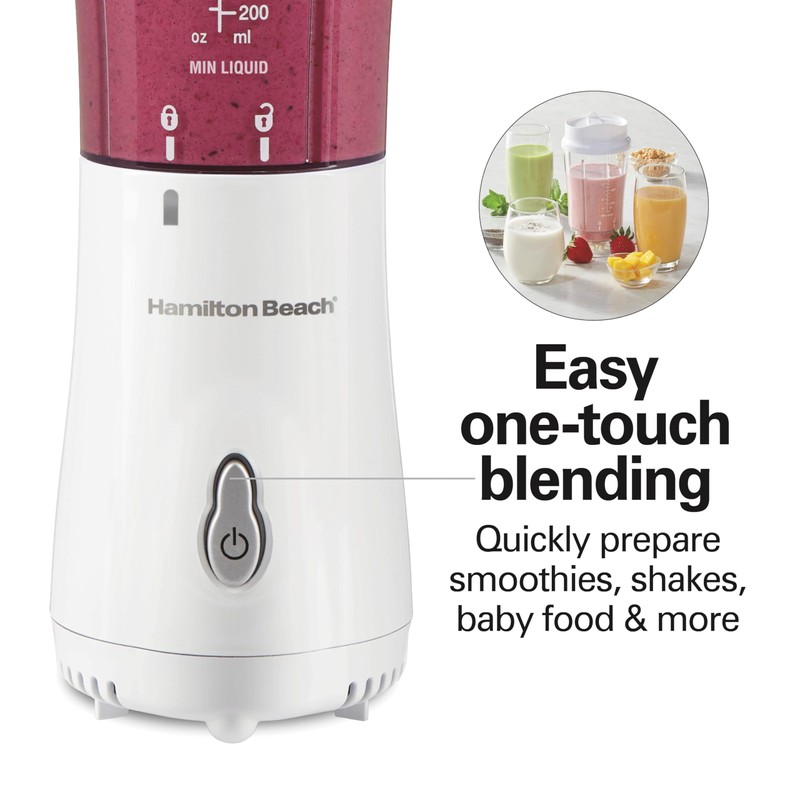 Hamilton Beach Portable Blender for Shakes and Smoothies, 14 Oz