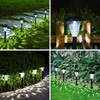 GIGALUMI 16 Pack Solar Light Outdoor Waterproof, Cool White Pathway