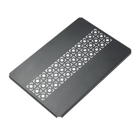 Camping Moon (CAMPING MOON) IGT Bridge Table Top, Laser Top Plate, Aluminum, Black, CK-25F-1P