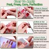 YiMistnnts Semi Cured Gel Nail Strips Works with Any Nail