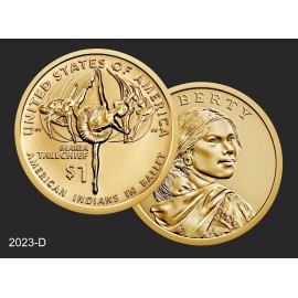 2023-D  Sacagawea $1 Native American Golden Dollar BU Uncirculated Citizenship