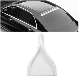 KUAFU Vortex Generator Roof Shark Fins Spoiler for Car, SUV, Trucks, Trailer, RV Shark Fin Diffuser White PP Plastic 1PC