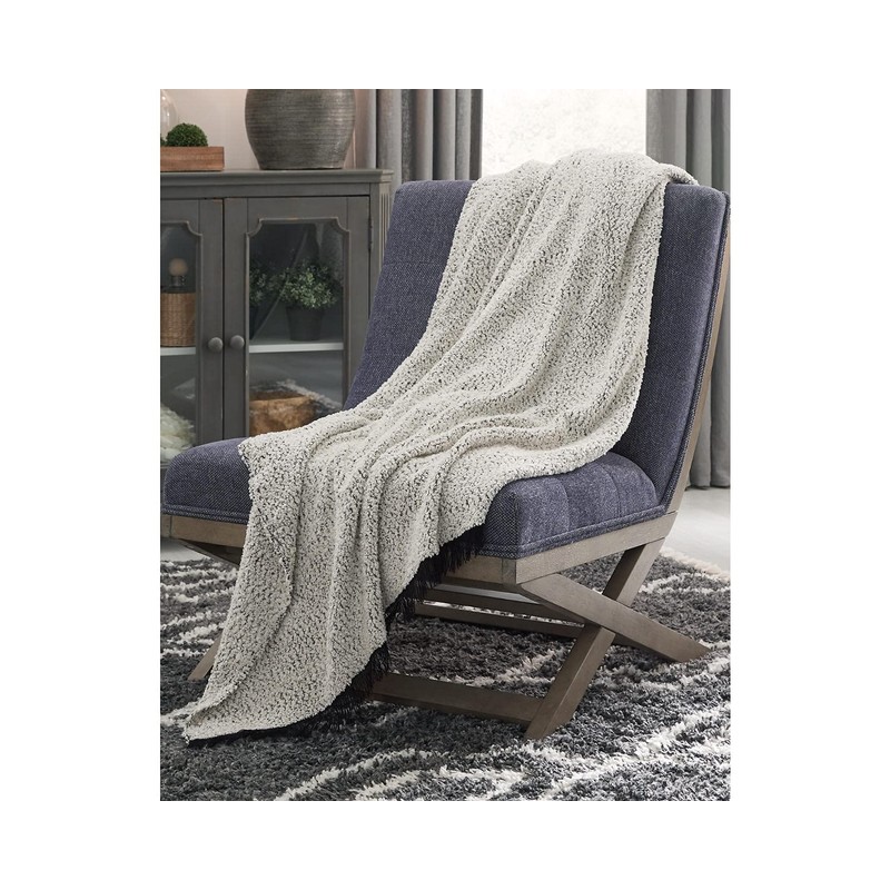Signature Design by Ashley Leonita Coastal Throw, Black &White