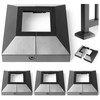 Hulave Split Post Base Cover, Fits 2"x2" Post/4.5"x4.5" Base, for
