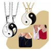 Veraly Collar Pareja Yin Yang Amigos Calidad Acero Inoxcidable Color