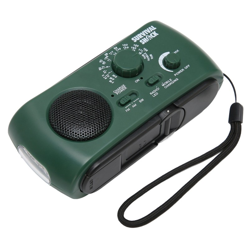 Hand Crank Radio Portable Practical LED Torch Outdoor Multi Band