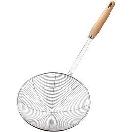 Spider Strainer & Slotted Spoon, 7.1 inch Skimmer, Stainless Steel Frying Spatula - Large Kitchen Cooking Tool