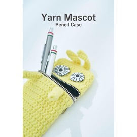 Macaroni Edge Wool Yarn Pen Case, Gyoro Me Pouch, Multi Case, Accessory Holder, Pencil Case, Monster, Ladies, Storage, Korean Goods, Handmade, purple, Pen Case