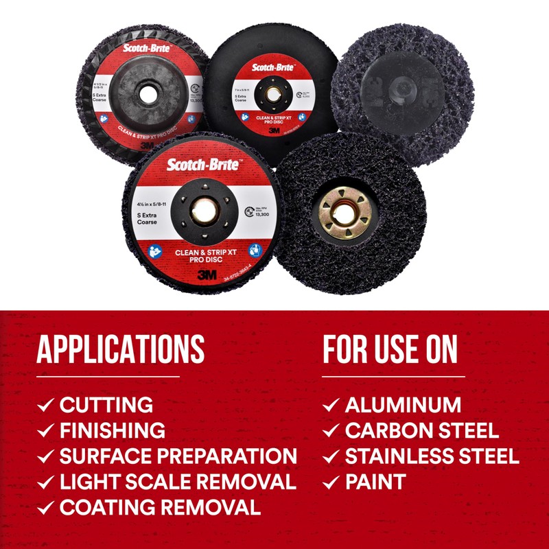 3M Scotch-Brite Clean and Strip XT Pro Disc, XO-DC, SiC