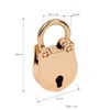 HMF Mini Decorative Padlock with Key | 3.8 x 2.5