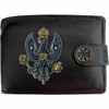 Klassek The King’s Royal Hussars Image Men Wallet Real Leather