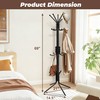 Outspurge Metal Coat Rack, Freestanding Coat Tree & Hall Tree