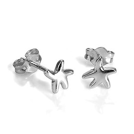 Small Sterling Silver Starfish Stud Earrings