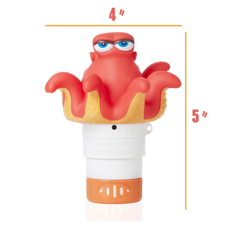 WQTHE Octopus Chlorine Floater for 1" Tab ONLY, Mini Floating