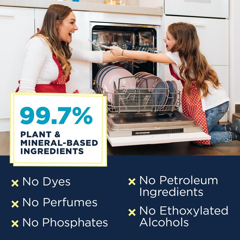 Nature Clean All Natural Dishwasher Rinse Aid Cleaner, Liquid Dishwasher