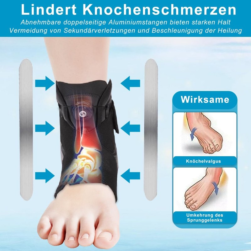 agctrler Ankle Brace for Right Left Adjustable Ankle Support with
