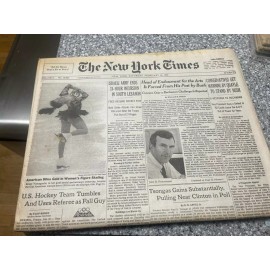 Kristi Yamaguchi Wins Olympic Women's Skating Gold Medal February 1992 NY TIMES