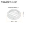 sourcing map 24Pcs Air Vents Circular Soffit Vent 50mm/2" Stainless