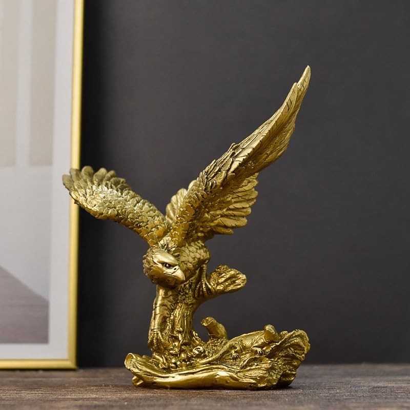 Hosoncovy Eagle Figurine Ornament Resin Eagle Sculpture Eagle Statue Eagle