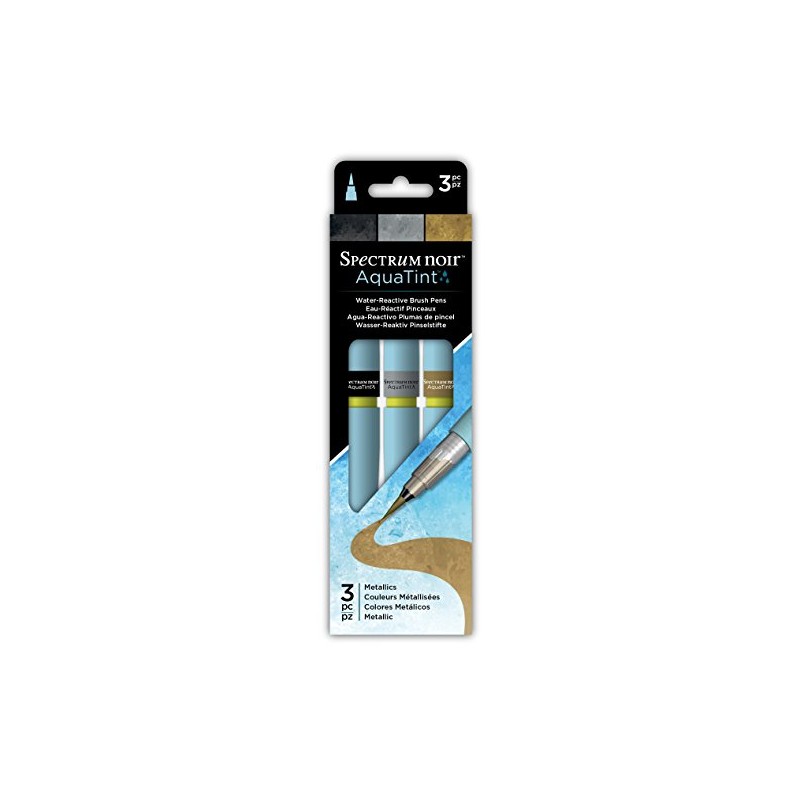 Spectrum Noir Aquatint (3PK) -Metallics, 25 x 7.3 x 1.5