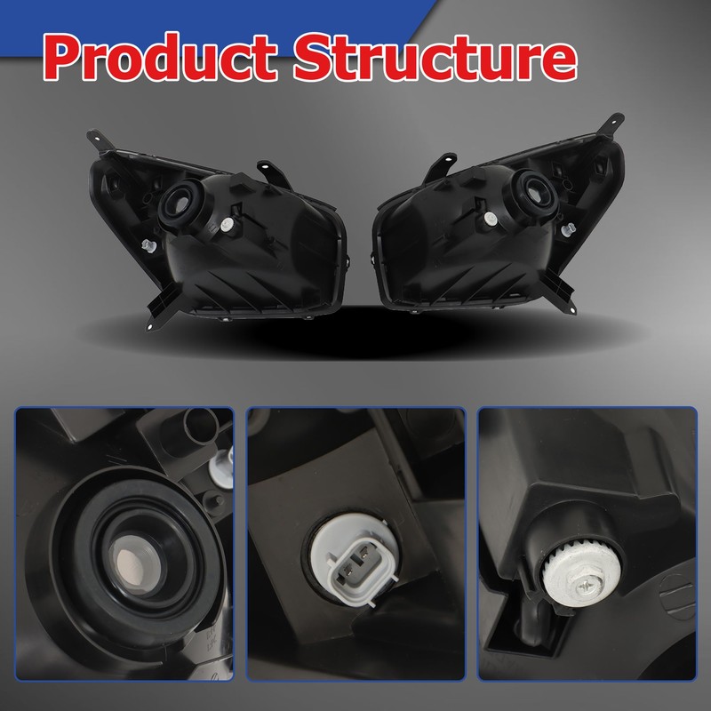 Thomletha Replacement for Rav4 RAV-4 2001-2003 Headlight Assembly Projector Left