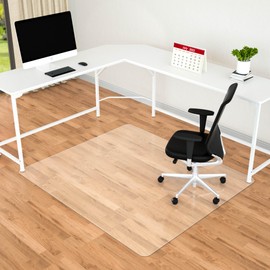 Amyracel Office Chair Mats for Hardwood Floors- 45" x 53" Desk Floor Mat for Hardwood Floors, Easy Glide Desk Chair Mat for Hard Floors, Clear Computer Chair Mat for Home Offices