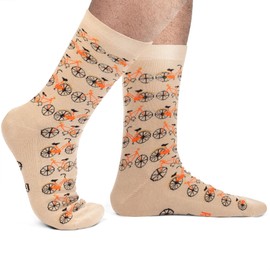 Lavley I would rather socks funny gift for men and women, Born for cycling
