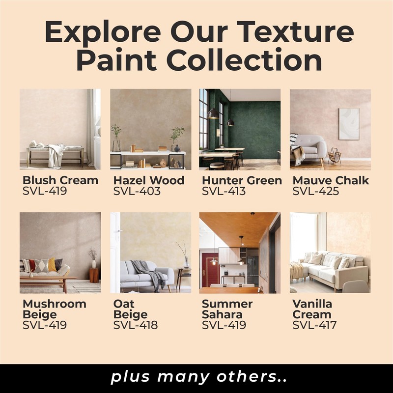 SUZUKA Strato Texture Paint SVL-419, Limewash Effect Paint, Matte Wall