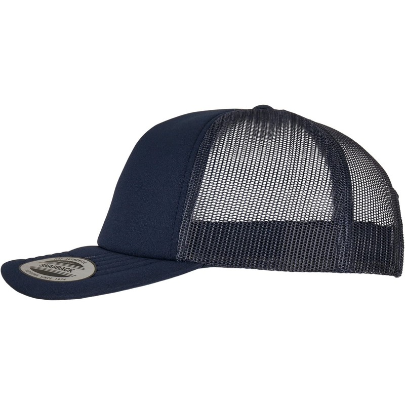 Flexfit Classic Curved Visor Foam Trucker Cap Baseball, navy