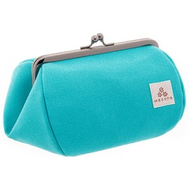 Watona Canvas Cosmetic Pouch, Size 4.5, Size L, turquoise (turquoise blue)