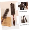 Baluue Home Hair Curling Comb Wooden Handle Scalp Massage and