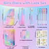 Coosilion Diary with Lock Gifts for Girls 6 7 8