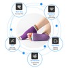 Jicyor 3 Pairs Yoga Socks ，Toeless Socks for Women Non